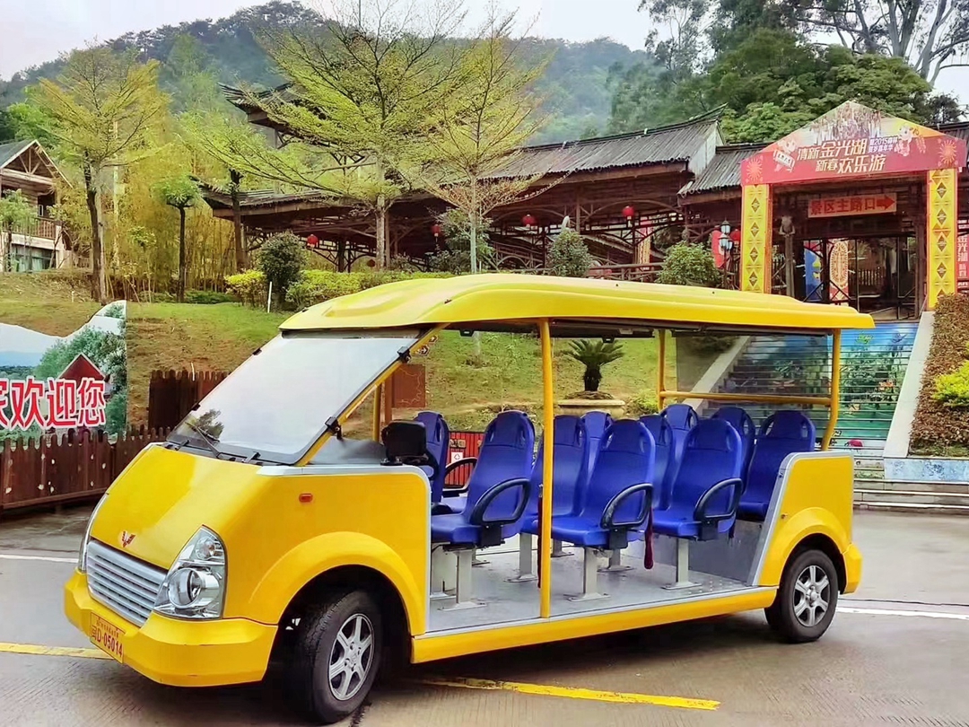 五菱11座电动观光车